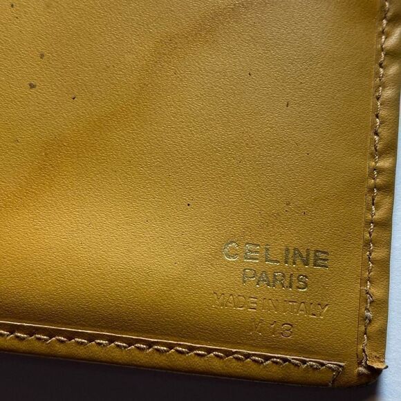 Authentic Celine Macadam Vintage Long PVC & Leather Bifold Wallet **FLAWS** - Picture 6 of 9